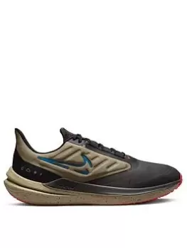 Image of Nike Air Winflo 9 Shield, Khaki/Grey, Size 6, Men