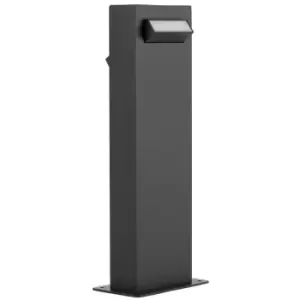 image of Anchorage Outdoor Bollard Black Aluminium, LED 9W 600Lm 3000K IP65 - Merano