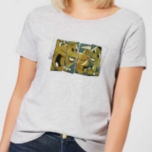 Image of The Flintstones Vintage Womens T-Shirt - Grey - 3XL