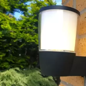 Image of Harper Living Black Modern Outdoor Wall Light (16.3 x 10.8 x 13.4cm) - IP54