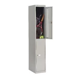 Image of Bisley 2 Door Locker D305mm Goose Grey BY09212