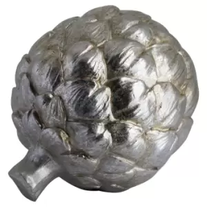 Image of Large Silver Artichoke Decoration