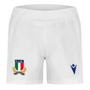 image of Macron Italy Rugby Home Shorts 2023 2024 Adults - Blue