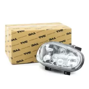 image of TYC Headlights VW 20-5385-18-2 1J1941018B,1J1941018F Headlamp,Headlight