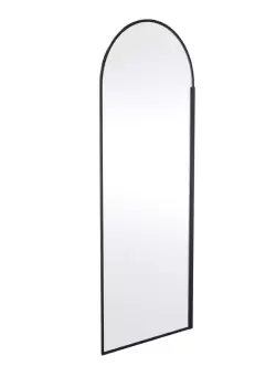 Image of Hudson Reed 800mm Arched Wetroom Screen - Matt Black