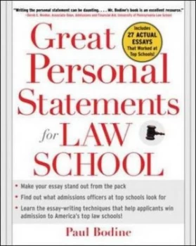 Image of Great Personal Statements for Law School by Paul Bodine Paperback