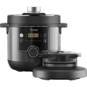 image of Tefal Turbo Cuisine and Fry CY778840 Pressure Cooker Black