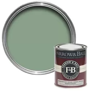 Image of Farrow & Ball Modern Breakfast Room Green No. 81 Eggshell Paint, 750Ml