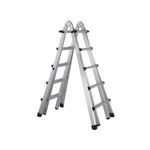 Image of Zarges Trade 4-Part Telescopic Ladder 4 x 5 Rungs
