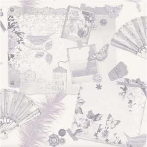 Image of Arthouse Ava Wallpaper - Heather