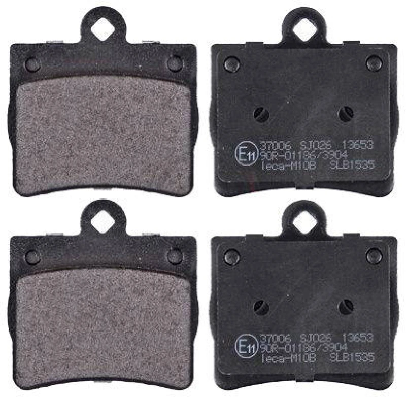 Image of A.B.S. 37006 Brake pad set without integrated wear sensor Brake Pad Set,disc brake (402)