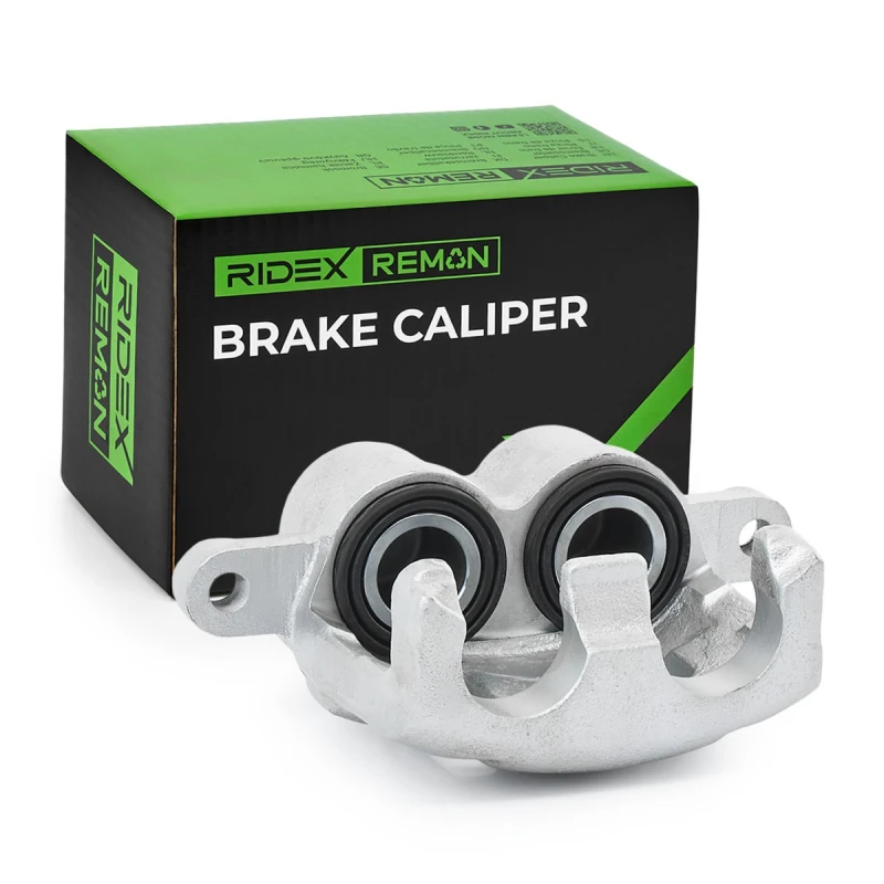 Image of RIDEX REMAN 78B0866R Brake caliper Front Axle Right, without holder, with holding frame Grey Cast Iron Brake Caliper (78)