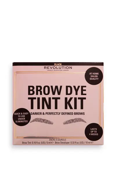 Image of Makeup Revolution Brow Dye Tint Kit Black