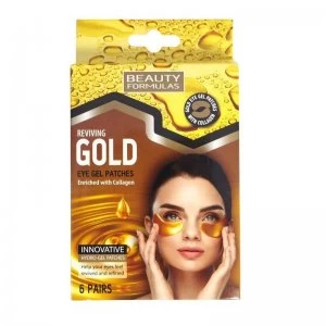 Image of Beauty Formulas Reviving Gold Eye Gel Patches 6 Pairs