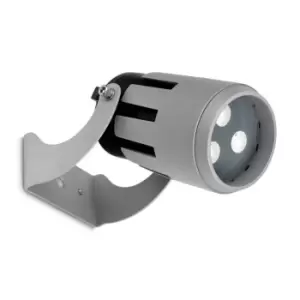 image of Powell LED 3 Light Small Outdoor Spotlight Grey IP65