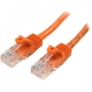 image of StarTech Cat5e Ethernet Patch Cable with Snagless RJ45 Connectors 10 m Orange