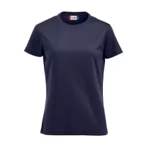 Image of Clique Womens/Ladies Ice T-Shirt (M) (Dark Navy)