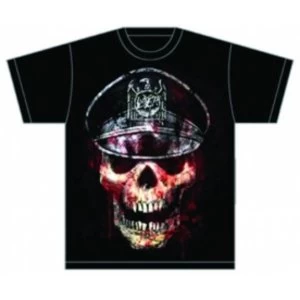 image of Slayer Skull Hat Mens T Shirt: XXL