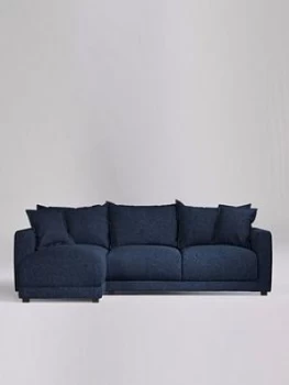 image of Swoon Aurora Fabric Left Hand Corner Sofa - Soft Wool