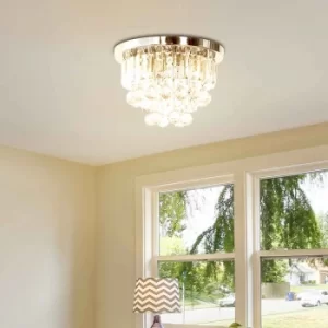 image of 7 Bulb Crystal Ball Ceiling Light, none