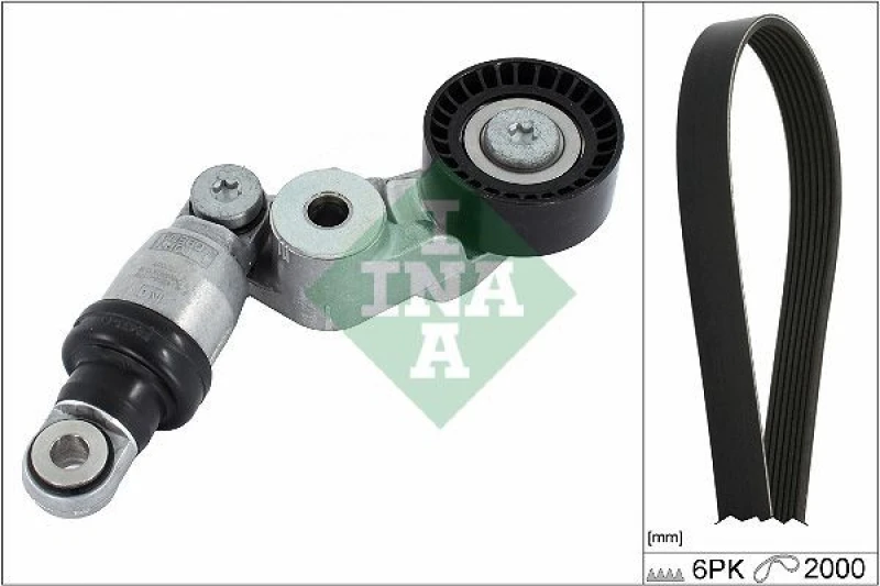 Image of V-Ribbed Belt Set INA 529 0413 10