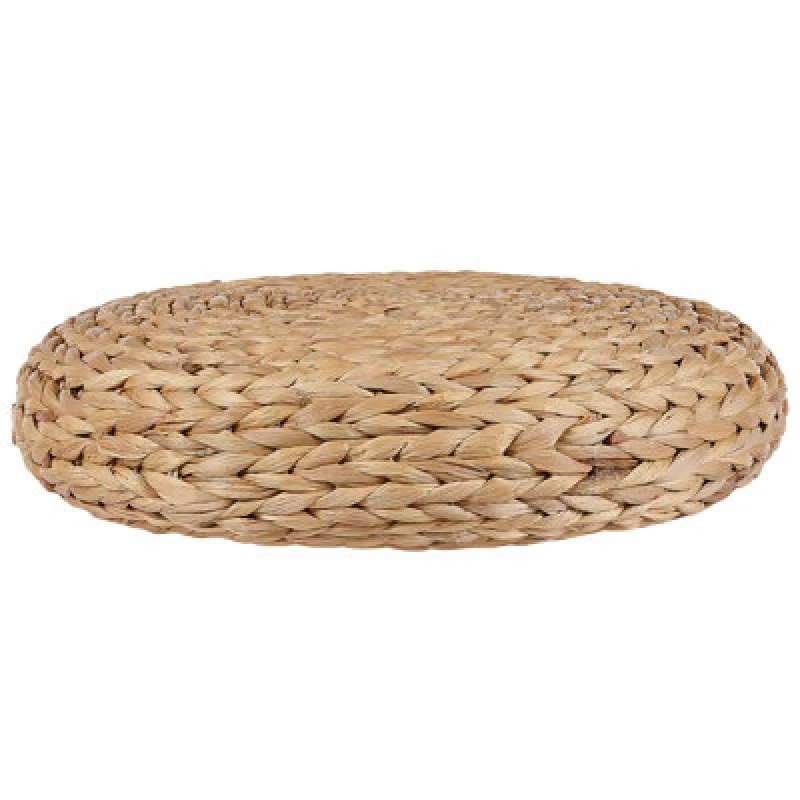 Image of Beliani Pouffe Wahoo Water Hyacinth Beige