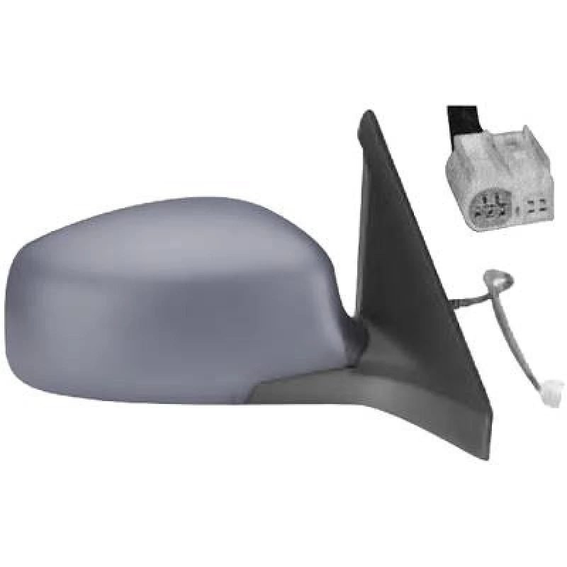 Image of DIEDERICHS 6414224 Wing mirror Right, black, Complete Mirror, Grained Outside Mirror (50)