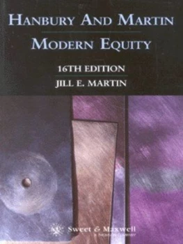 Image of Modern Equity by Jill E Martin and Harold Greville Hanbury Book