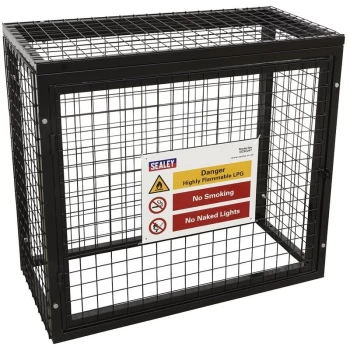 image of GCSC247 Safety Cage - 2 x 47kg Gas Cylinders - Sealey