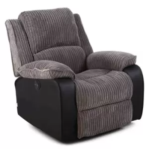 Image of Postana Automatic Fabric Recliner Armchair - Brown