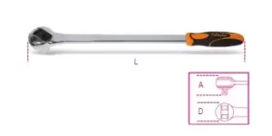 image of Beta Tools 928/55 3/4Square Drive Reversible Ratchet 72 Teeth 009280862