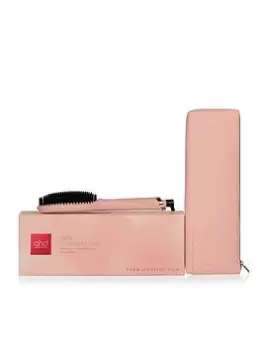 image of Ghd Glide Limited Edition Hot Brush - Pink Peach Charity Edition