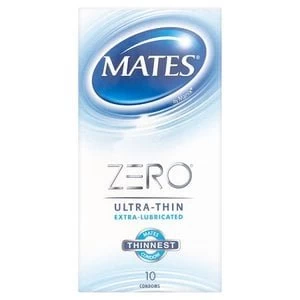 Image of Mates Zero Extra-Lubricated Condoms 10 Pack