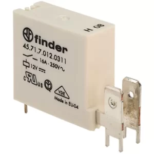 Image of Finder 45.71.7.012.0311 12V Relay 16A (Faston) 45.71