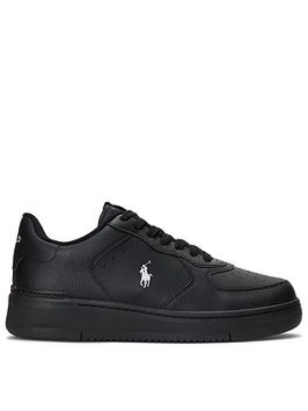 Image of Polo Ralph Lauren MASTERS CRT-SNEAKERS-LOW TOP LACE womens Shoes (Trainers) in Black