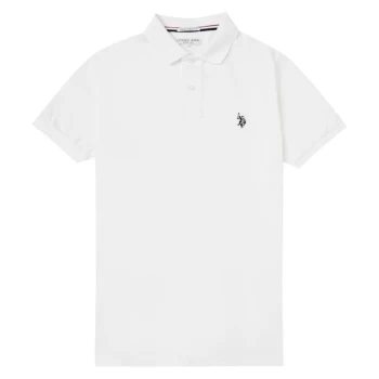 image of US Polo Assn Small Polo Shirt - White