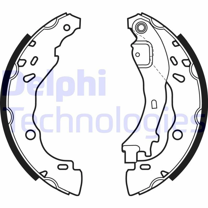 Image of DELPHI Brake Shoe Set DELPHI LS1975