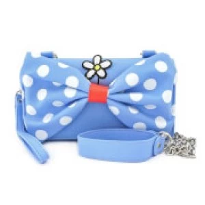 image of Loungefly Disney Positively Minnie Polka Dot Crossbody Wristlet