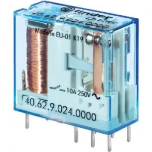 Image of Finder 40.62.7.024.4000 PCB relay 24 V DC 10 A 2 change-overs