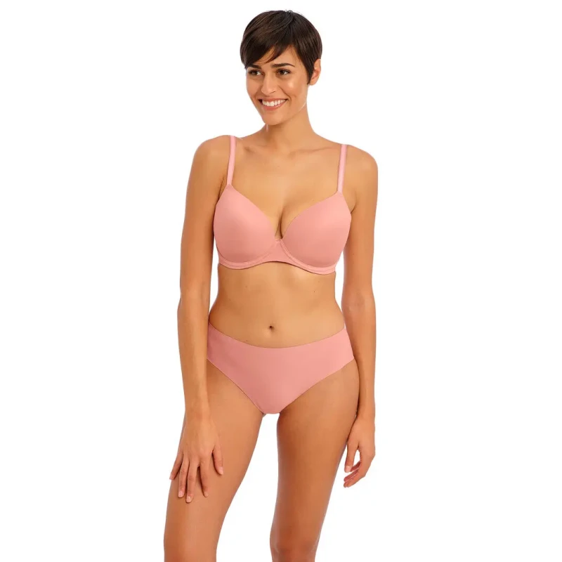 Image of Freya Womens underwired t-shirt molded bra Freya Undetected Rose Female 100H