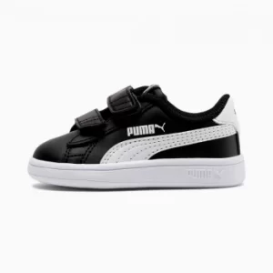 Image of PUMA Smash V2 Kids Trainers, Black/White Size 5 Shoes