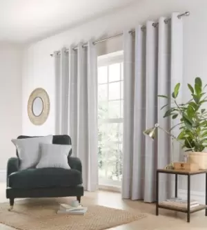 Image of Country Check Eyelet Curtain