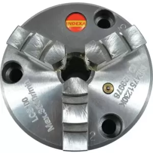 image of Indexa 003274 80mm 3-Jaw Cast Iron Chuck Front Mount