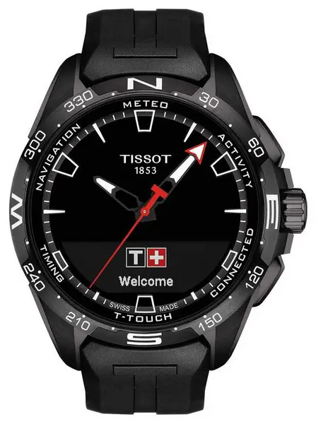 image of Tissot T-Touch T1214204705103 Connect Solar Black Silicone Watch