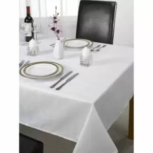 image of Green & Sons Table Cloth Chequers 50 X 70" White