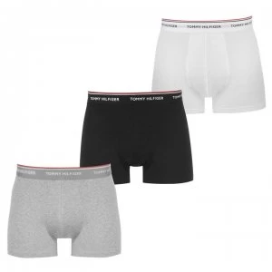 image of Tommy Bodywear 3 Pack Big & Tall Trunks - Black/Grey/Whit