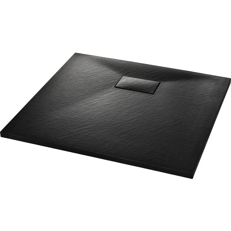 Image of VIDAXL Shower Base Tray smc Black 90x80cm Vidaxl 144778