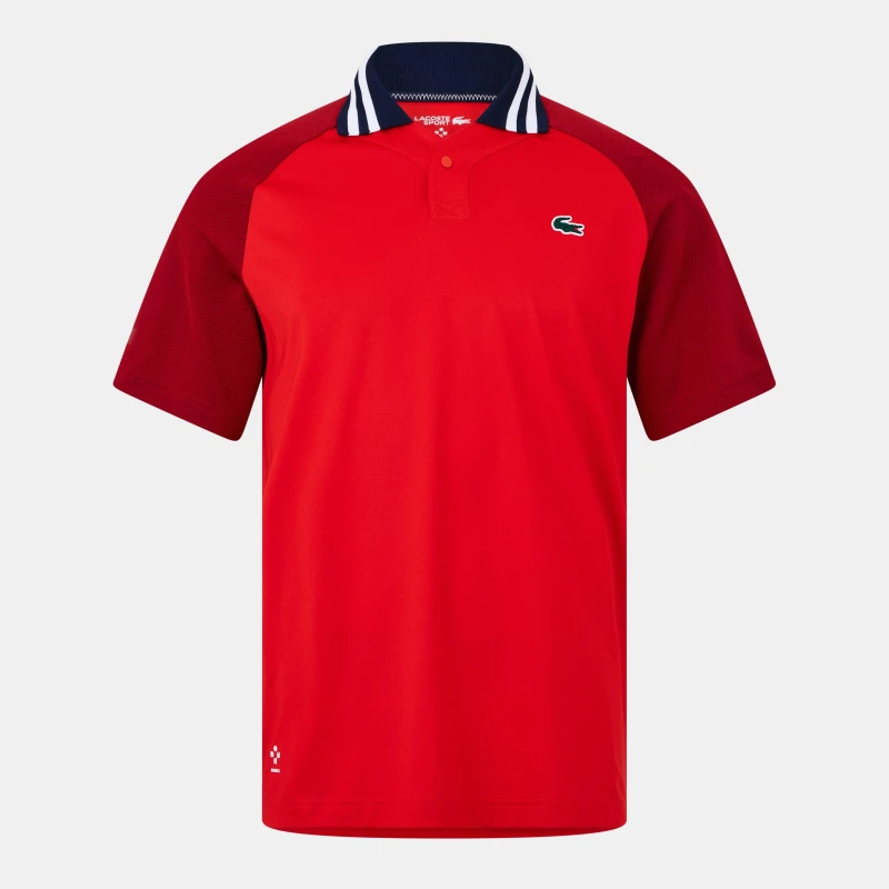 Image of Lacoste Mens Logo Short Sleeve Polo Shirt Redcurrant Bush male XS
