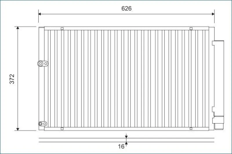 Image of Air conditioning condenser VALEO 812880
