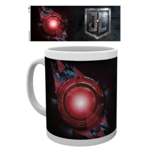 image of Justice League Movie - Cyborg Logo Black Mug